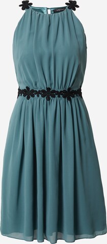 Robe de cocktail SWING en vert : devant