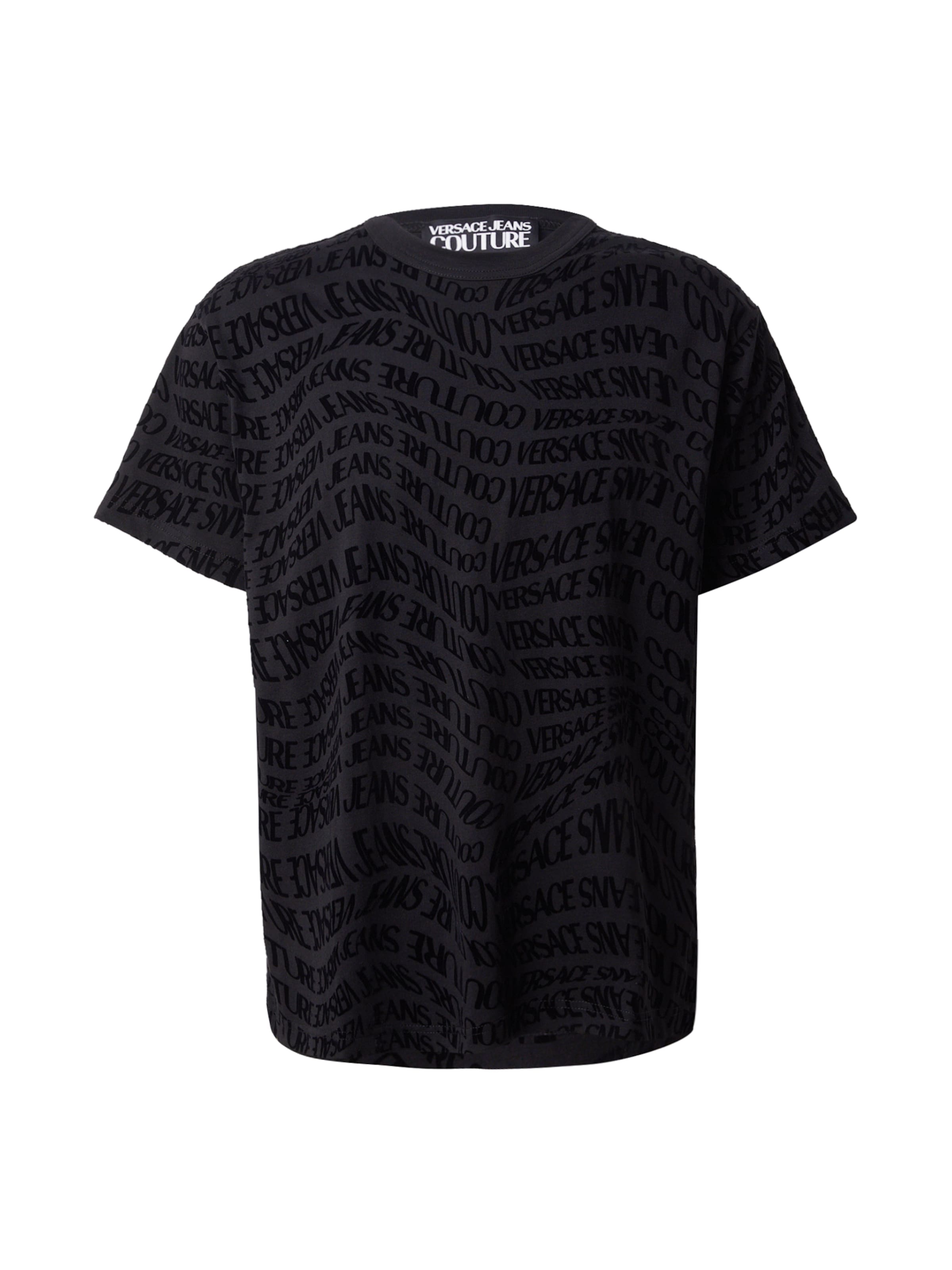 T-Shirt Versace Jeans Couture en noir : devant