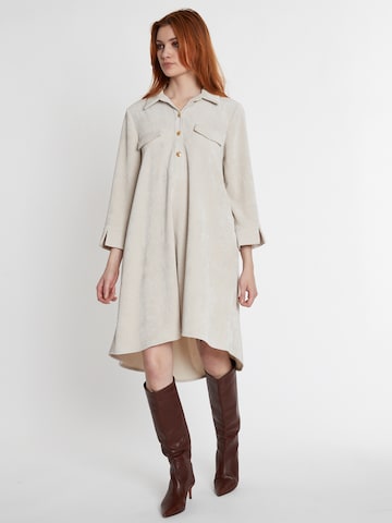 Ana Alcazar Shirt Dress 'Sastoa' in Beige