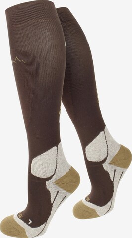 Chaussettes de sport normani en marron