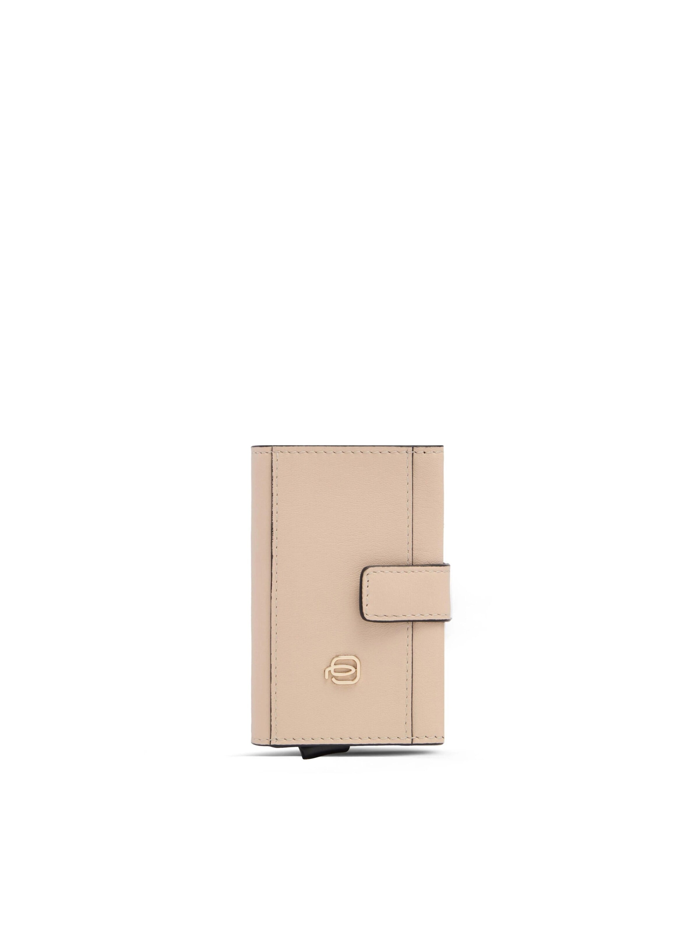 Porte-monnaies Piquadro en beige : devant