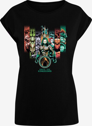 T-shirt 'Aquaman - Unite The Kingdoms' ABSOLUTE CULT en noir : devant