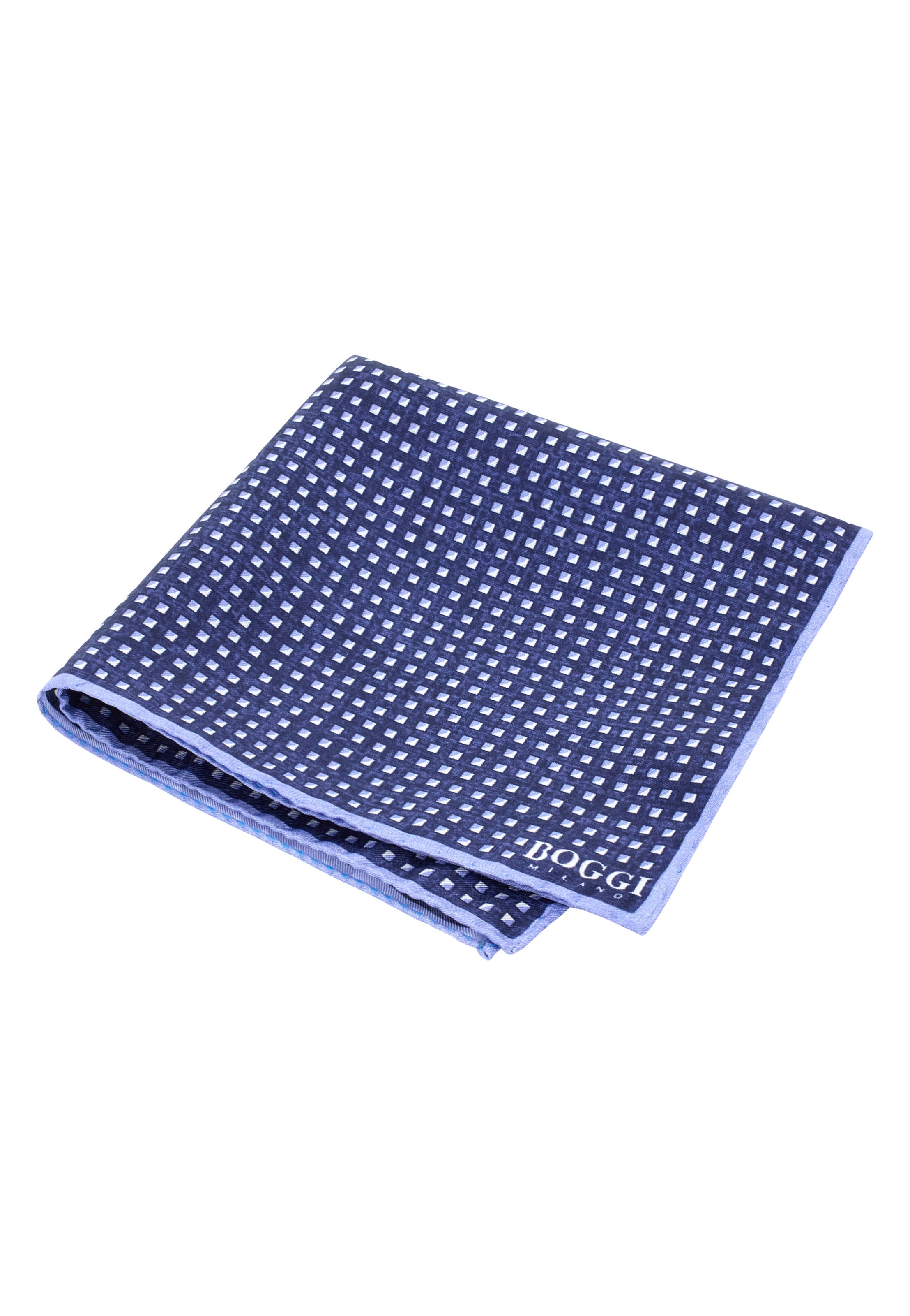 Boggi Milano Pochet in Blauw: voorkant