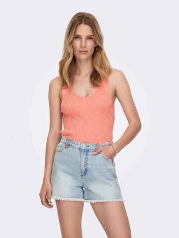 Tops en tricot 'SIF' ONLY en orange : devant