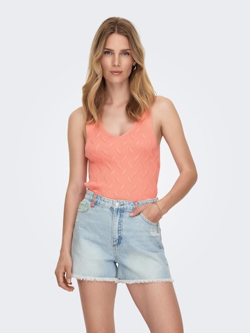 ONLY Knitted top 'SIF' in Orange: front