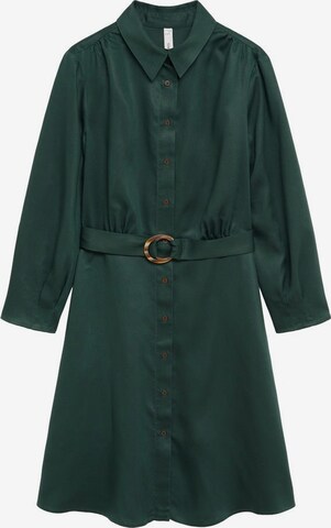 MANGO Shirt Dress 'Cros' in Green: front