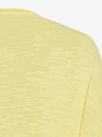 CAMEL ACTIVE Leichter Strickpullover im Oversized Fit in Gelb