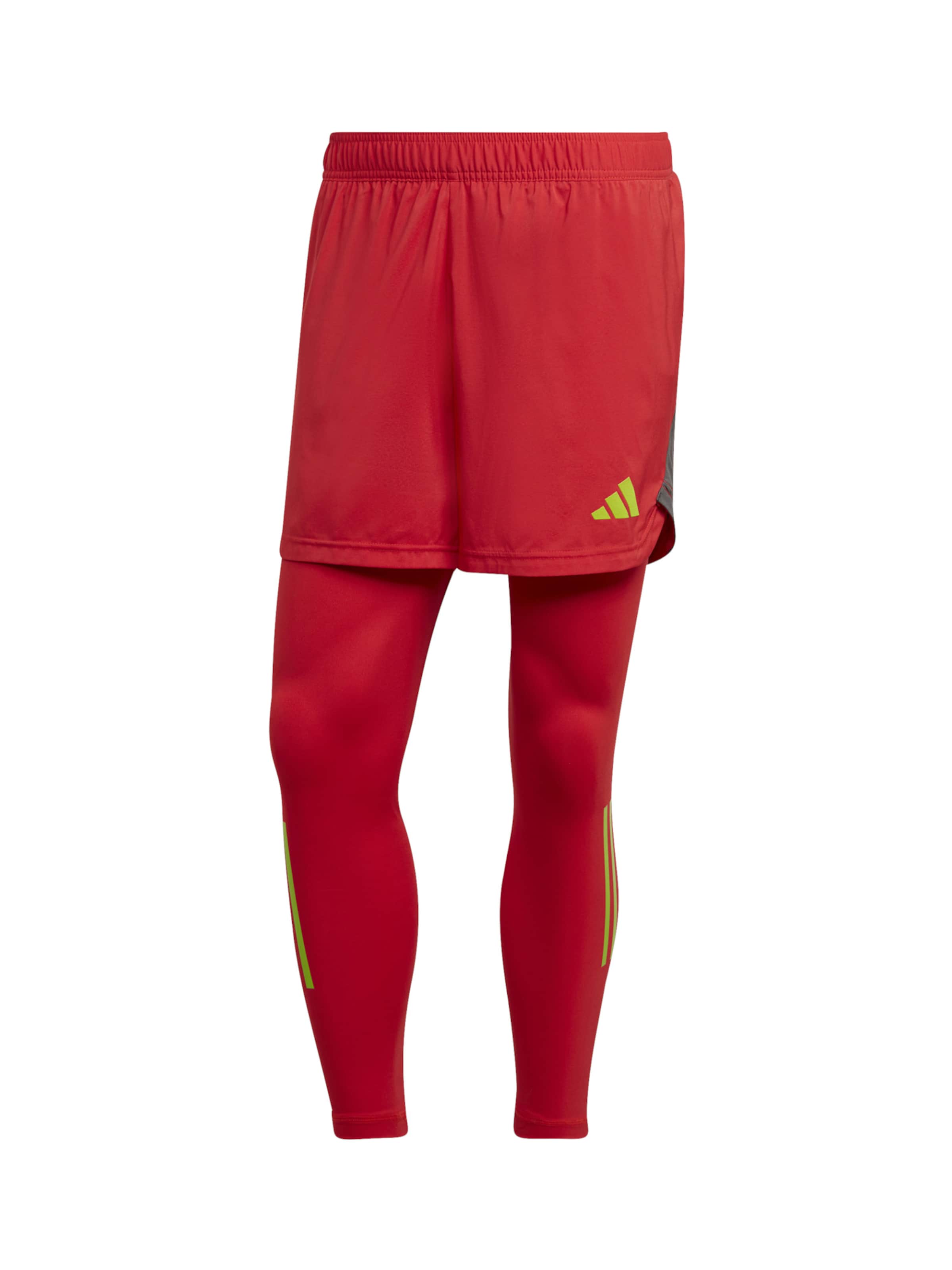ADIDAS PERFORMANCE Skinny Sporthose in Rot: Vorderseite