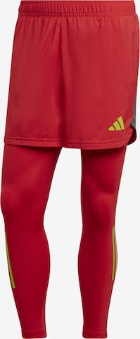 ADIDAS PERFORMANCE Skinny Sportsbukser i rød: forside