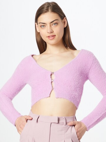 River Island Knit Cardigan in Purple: front