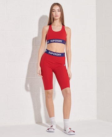 Superdry Skinny Sportbroek in Rood