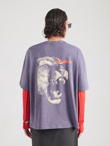 PUMA - Camisa oversized 'FUTURE.PUMA.ARCHIVE' em cinzento: frente