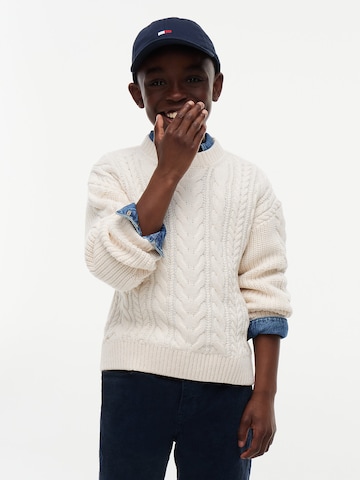 TOMMY HILFIGER Pullover in Beige: Vorderseite