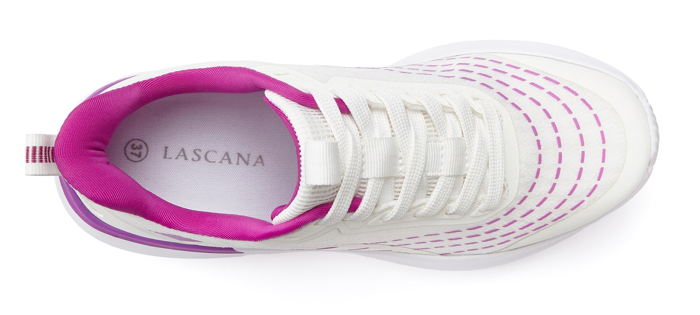 LASCANA Låg sneaker i vit