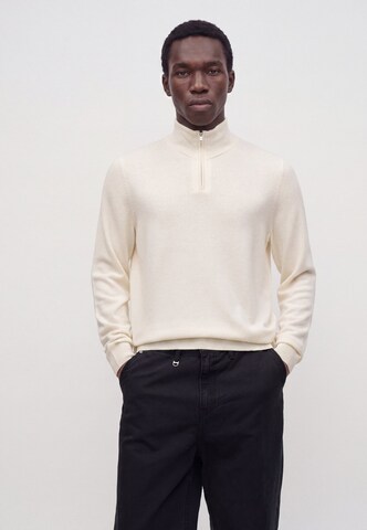 Pull-over 'Hemarlo' BOSS en blanc : devant
