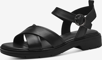 TAMARIS Sandal i svart: framsida