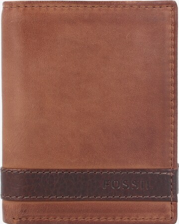 FOSSIL Wallet 'Quinn' in Brown: front