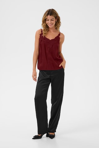 Cream Top 'Anna' in Rood