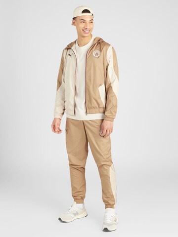 PUMA Training Jacket 'Manchester City Pre-Match' in Beige