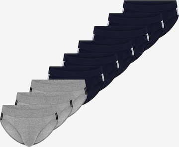 SCHIESSER Slip '95/5 Stretch - Organic Cotton' in Grijs: voorkant