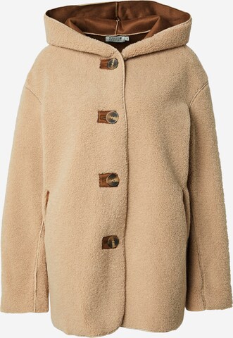 Molly BRACKEN Between-seasons coat in Beige: front