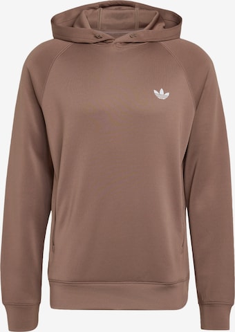 Felpa 'Trefoil Essentials' di ADIDAS ORIGINALS in marrone: frontale