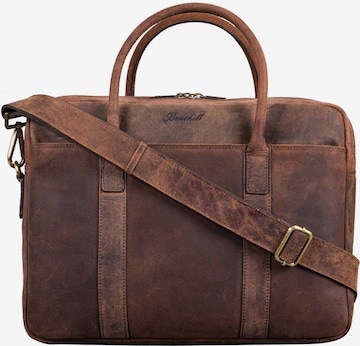 Benthill Laptop Bag in Brown: front