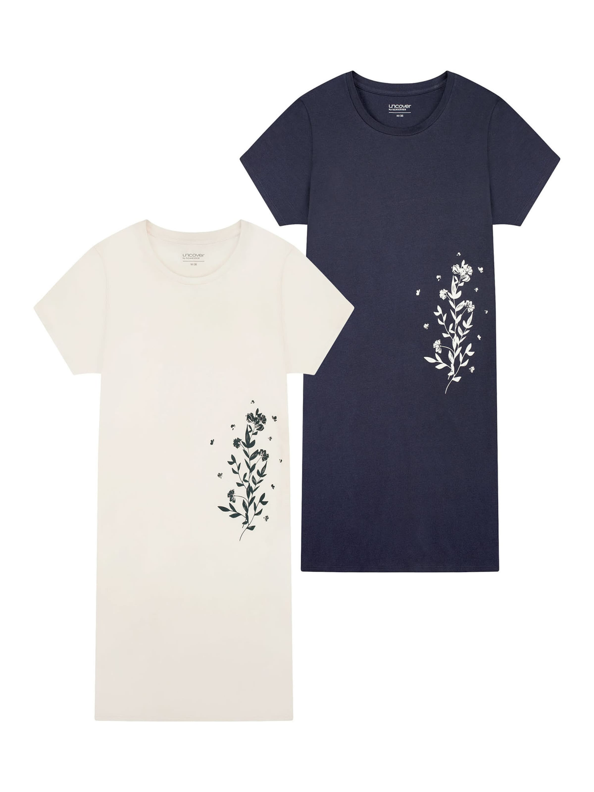 uncover by SCHIESSER Nightgown ' Nightwear ' in Beige: front