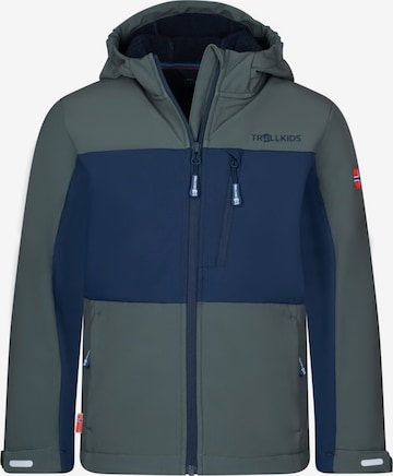 TROLLKIDS Outdoor jacket in Green: front