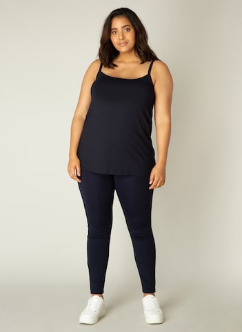 BASE LEVEL CURVY Top 'Alexa' in Blue