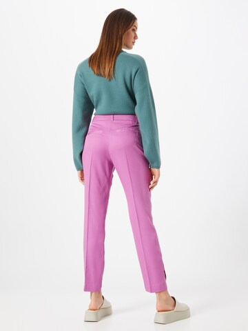 COMMA Normální Kalhoty s puky – pink