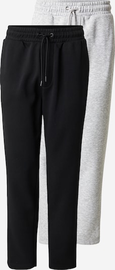 JACK & JONES Housut 'JPSTKANE BRADLEY' värissä meleerattu harmaa / musta, Tuotenäkymä