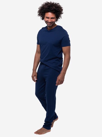 Mey Pyjama kurz 'Solid Night'‌‌ in Blau