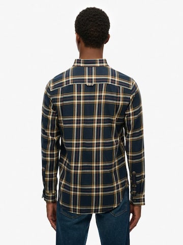 Superdry Regular fit Button Up Shirt in Blue