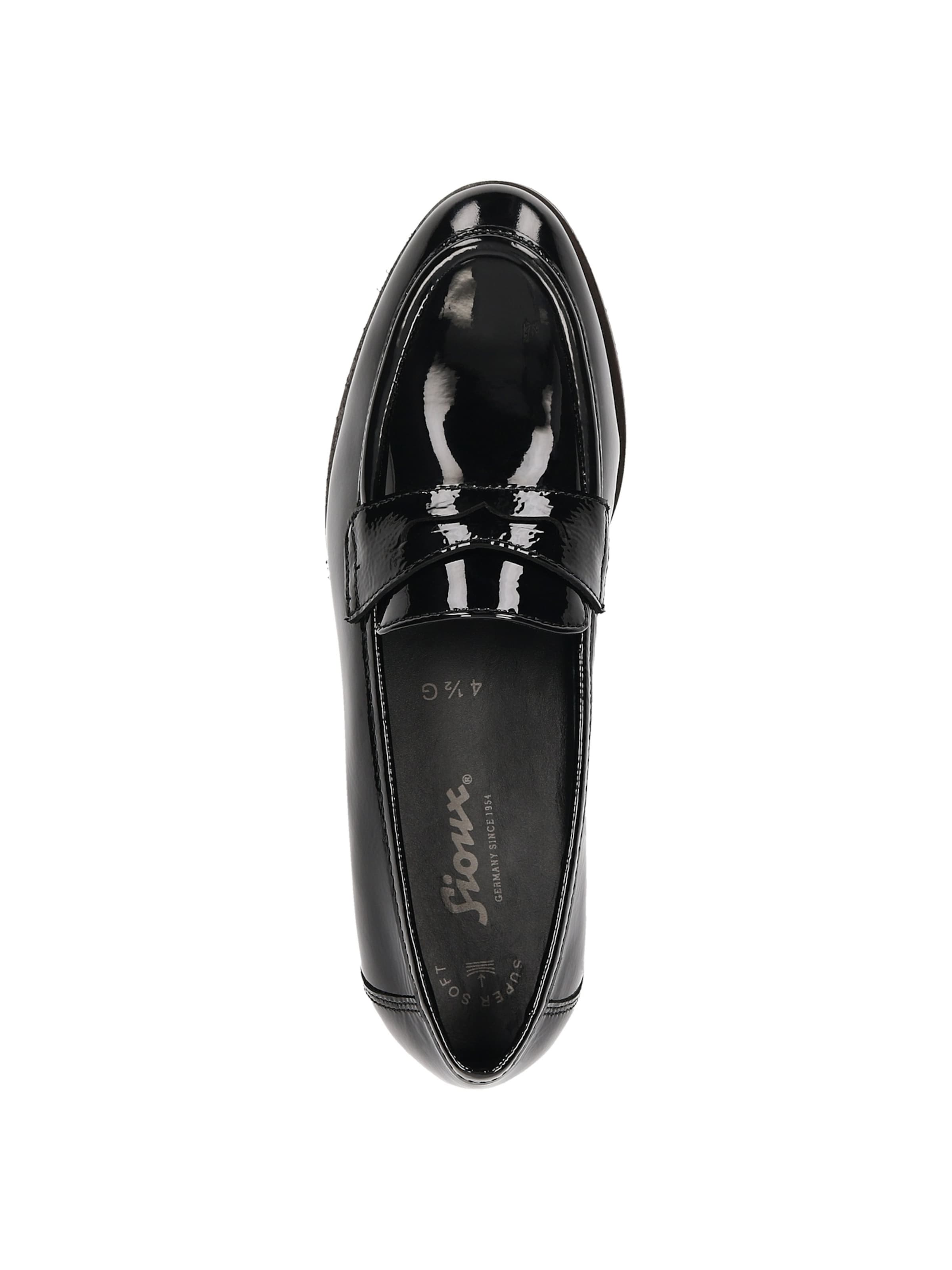SIOUX Mocassins ' Bovinia-713 ' in Zwart