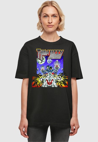 Merchcode Shirt 'Thin Lizzy - Vagabonds Of The Western World' in Zwart: voorkant