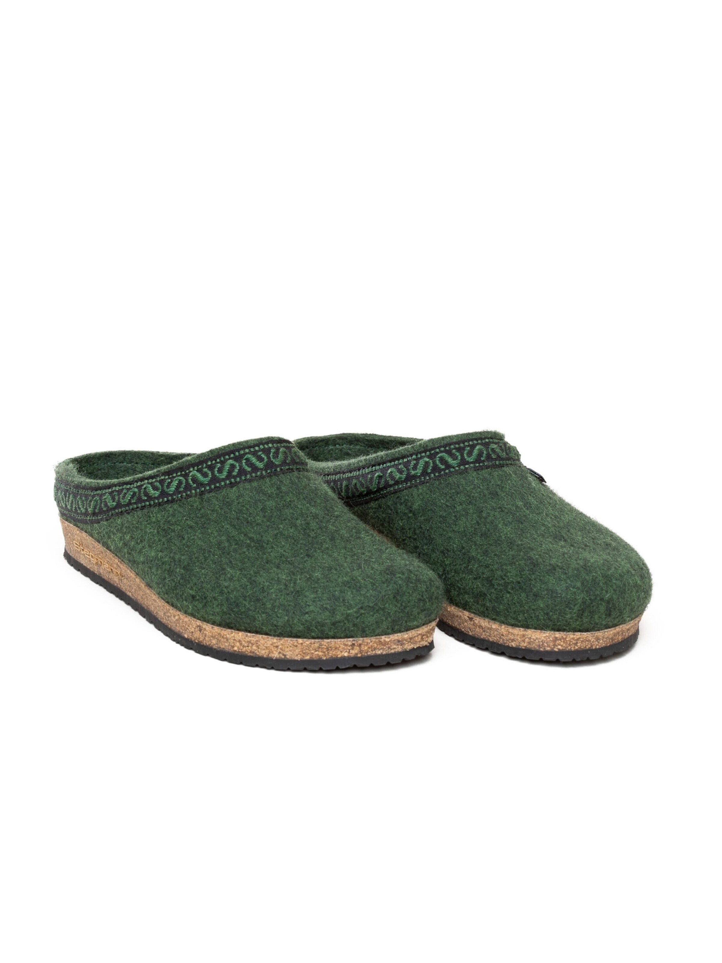 Stegmann Clogs 'Filzclogs Stegmann 108' in Green