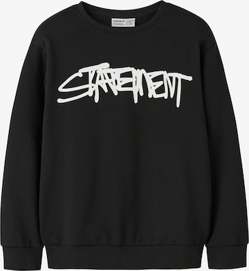 NAME IT Collegepaita 'NKMTERO' värissä musta: etupuoli