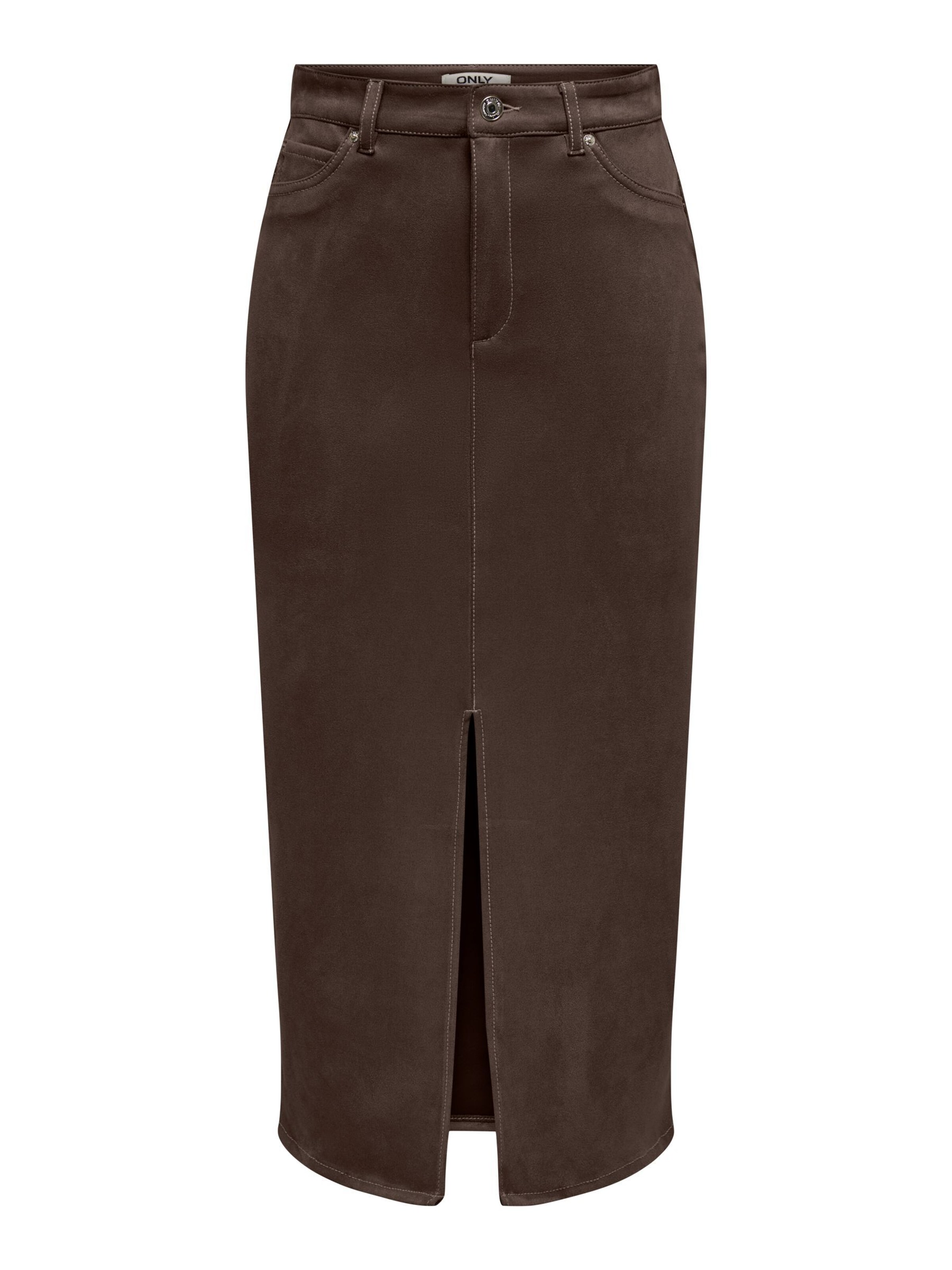 ONLY - Falda 'ONLStina' en marrón: frente