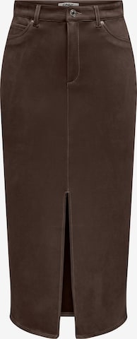 ONLY - Falda 'ONLStina' en marrón: frente