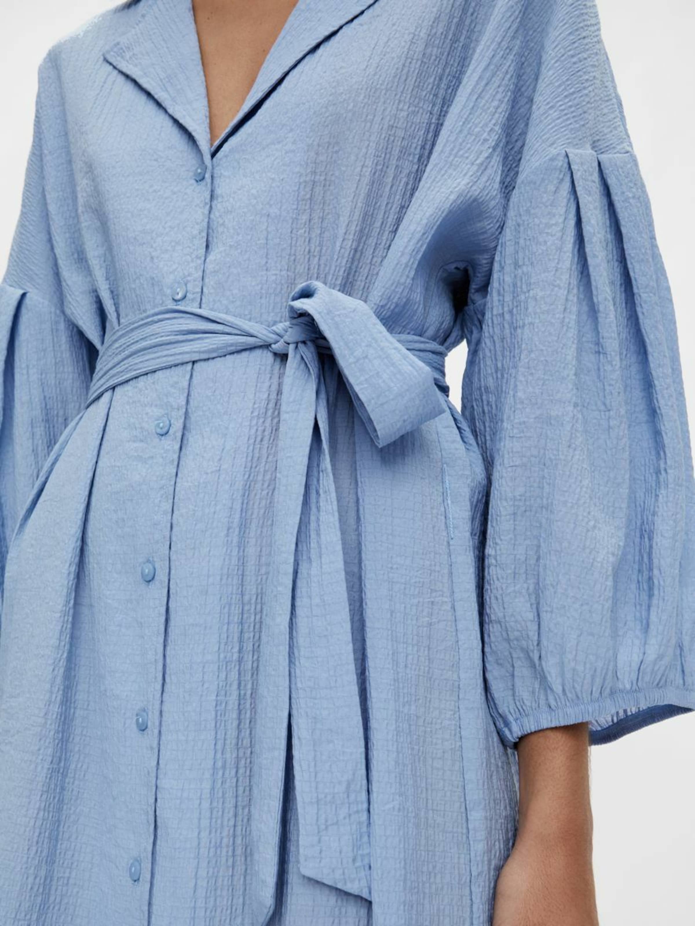 Femme Robe-chemise OBJECT en Bleu 