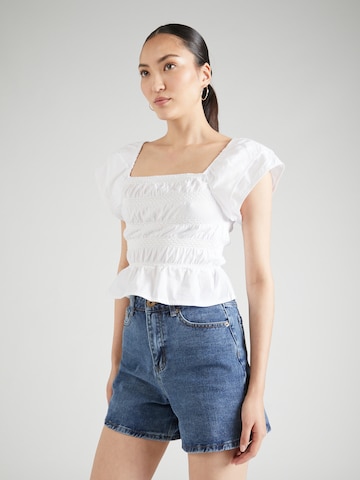 BRAVE SOUL Blouse in White: front