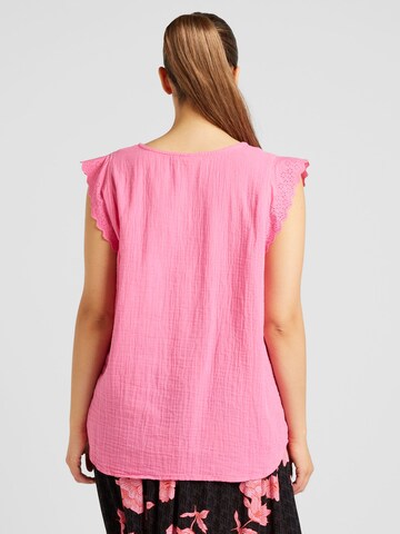 ONLY Carmakoma Bluse 'THYRA' in Pink