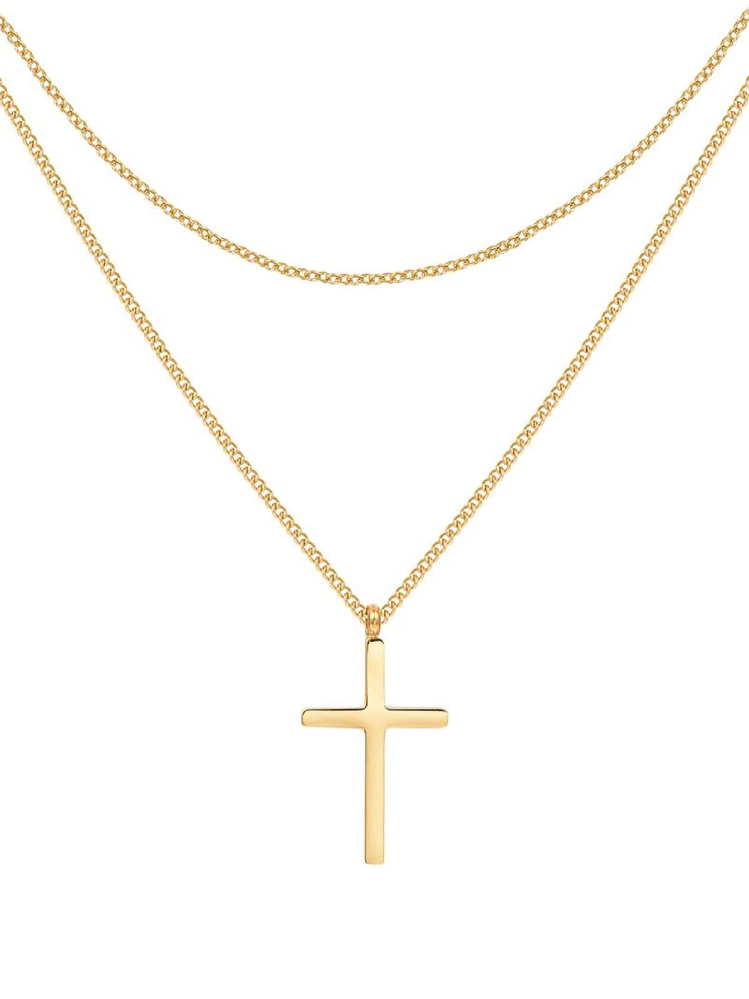 Collana 'Valor Cross' di Hey Happiness in oro