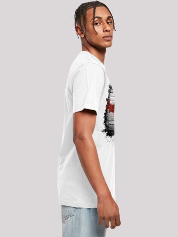 F4NT4STIC Shirt 'Batman Logo Wall' in White