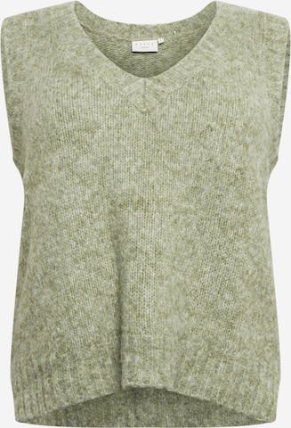 KAFFE CURVE Sweater 'Alicia' in Green: front