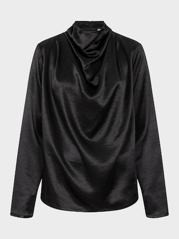 AMAYA Amsterdam Blouse 'Noir' in Zwart: voorkant