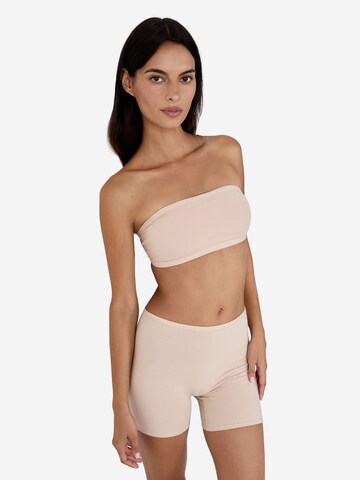 Pantaloni modellanti 'COTON 360' di ETAM in beige