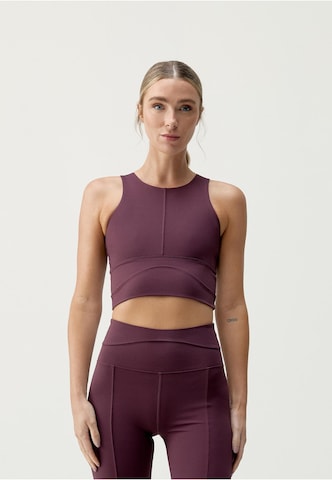 Born Living Yoga Bralette Bra 'Saori' in Red: front