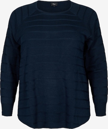 Zizzi - Pullover 'MAMELIA' em azul: frente